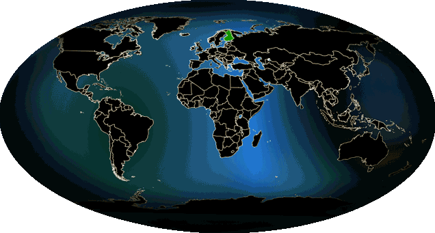 Animated map of the world